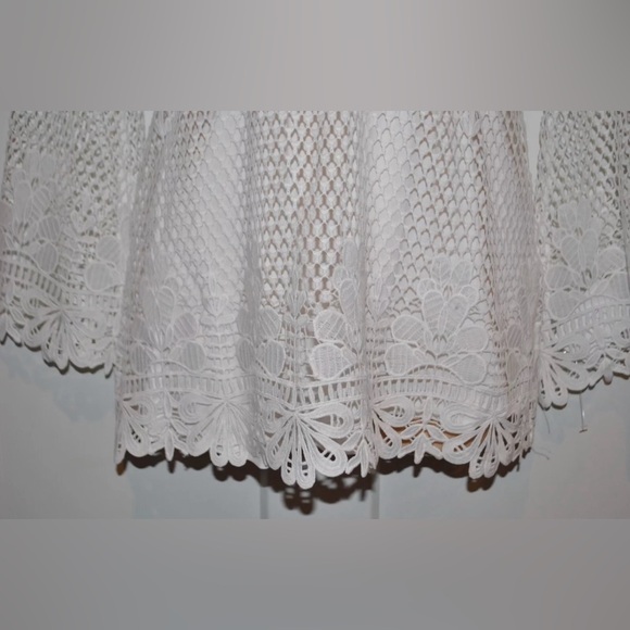 BOSTON PROPER Women’s White Boho V-Neck Long Bell Sleeve Polyester Tunic (XXS) 0 - Picture 6 of 6